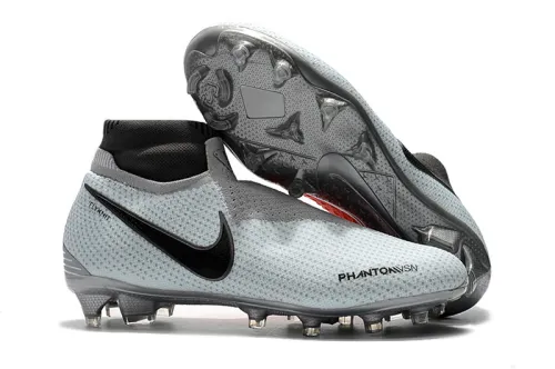 Nike grey red dark evil generation full knitted waterproof seamless socks FG football boots