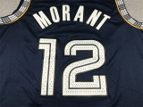 2022 Grizzlies 12 Dark Blue Urban Edition Basketball Jersey Sports Shirt Tops