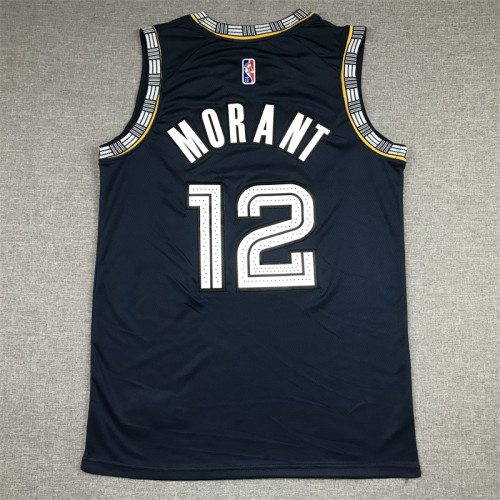 2022 Grizzlies 12 Dark Blue Urban Edition Basketball Jersey Sports Shirt Tops