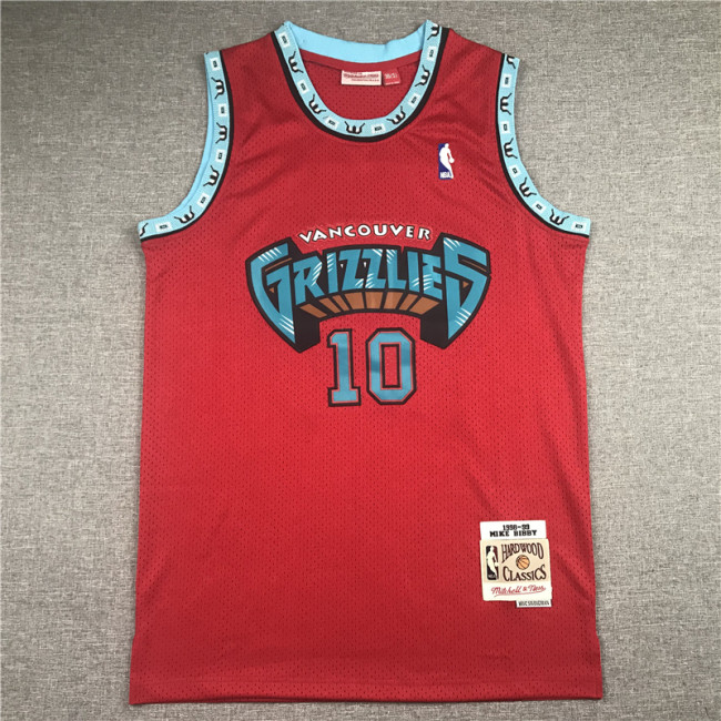 Grizzlies 10 Retro Orange Red Basketball Jersey Sports Shirt Tops