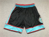 New Grizzlies Black Basketball Shorts Stitched