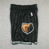 Grizzlies New Black City Edition Basketball Shorts Stitched