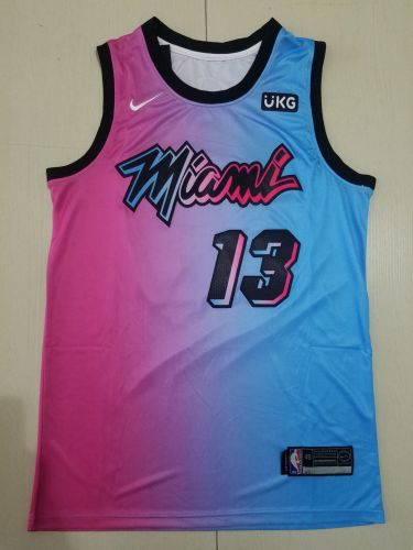 Gradient City Edition Miami Heat 13# Basketball Jersey