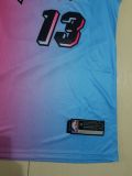 Gradient City Edition Miami Heat 13# Basketball Jersey