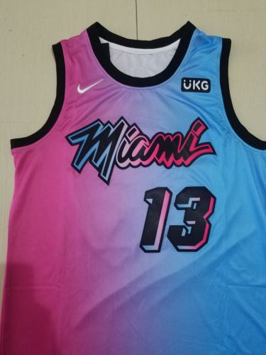 Gradient City Edition Miami Heat 13# Basketball Jersey