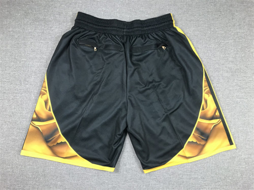 Golden State Warriors Basketball Shorts Stitched Black City Edition