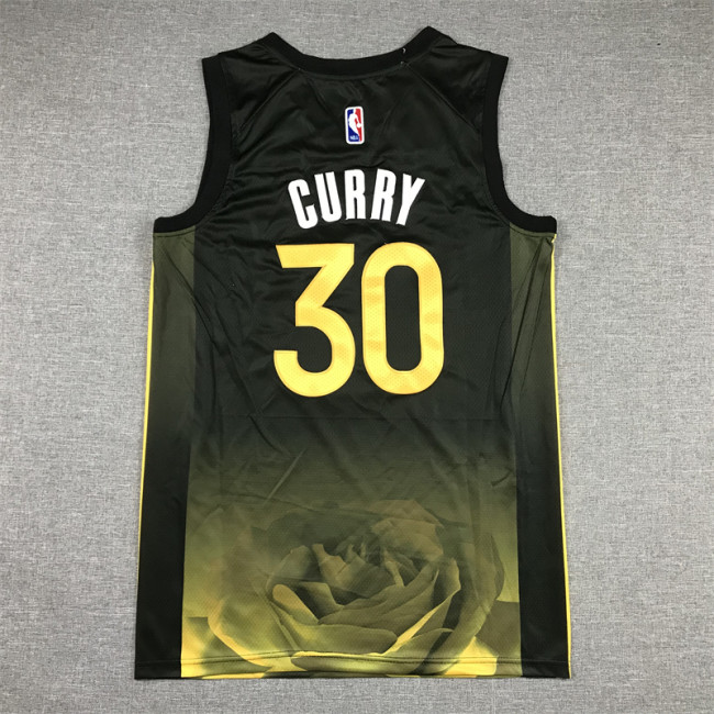 City Edition Stephen Curry #30 Golden State Warriors Basketball Jersey Black