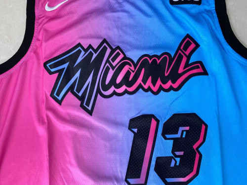Bam Adebayo #13 Miami Heat Basketball Jerseys Rainbow
