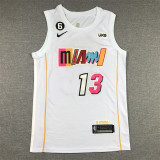 New City Edition Bam Adebayo #13 Miami Heat Basketball Jersey White
