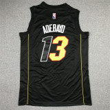 Bam Adebayo #13 Miami Heat Basketball Jerseys Black