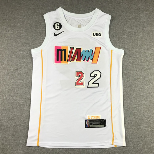 New City Edition Black Jimmy Butler #22 Miami Heat Basketball Jersey Sports Shirt Tops White