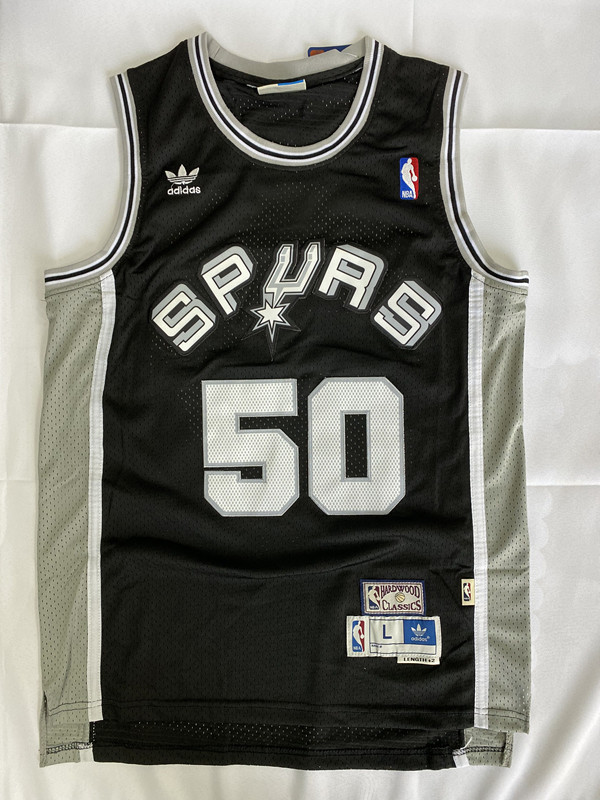 Adults Retro David Robinson #50 San Antonio Spurs Basketball Jerseys Black