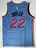 City Edition Blue Jimmy Butler #22 Miami Heat Basketball Jersey Sports Shirt Tops