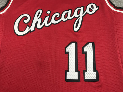 City Edition Demar DeRozan #11 Chicago Bulls Basketball Jerseys Stitched Red