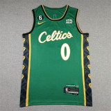 City Edition Jayson Tatum #0 Boston Celtics Basketball Jerseys Stitched Green
