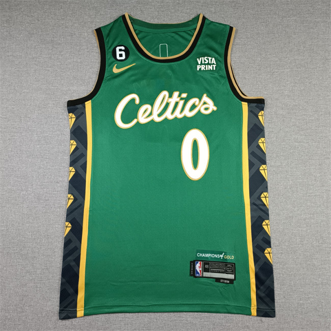 City Edition Jayson Tatum #0 Boston Celtics Basketball Jerseys Stitched Green