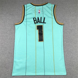 LaMelo Ball #1 Charlotte Hornets Basketball Jerseys Stitched Green
