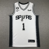 Victor Wembanyama #1 San Antonio Spurs Basketball Jerseys Stitched White