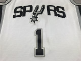 Victor Wembanyama #1 San Antonio Spurs Basketball Jerseys Stitched White