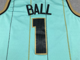 LaMelo Ball #1 Charlotte Hornets Basketball Jerseys Stitched Green