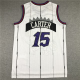 Retro 98 99 Vince Carter #15 Toronto Raptors Basketball Jersey Stitched White