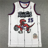 Retro 98 99 Vince Carter #15 Toronto Raptors Basketball Jersey Stitched White