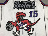 Retro 98 99 Vince Carter #15 Toronto Raptors Basketball Jersey Stitched White