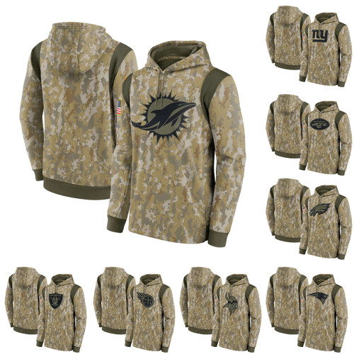Men's NFL American Football Sweatshirt Salute to Service Pullover Hoodie S-3XL