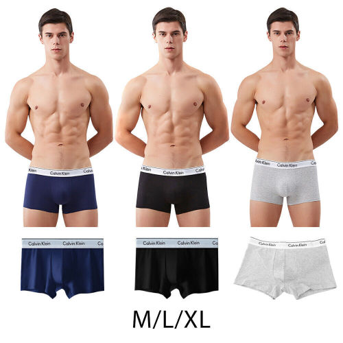 CALVIN KLEIN MENS BOXERS TRUNKS 3 PACK SEVERAL COLOURS CLASSIC FIT CK Boxed M-XL
