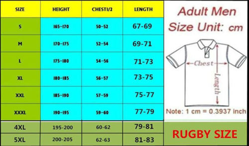23/24 Worldcup South Africa Home Away Rugby Jersey MEN's S-5XL Shirt