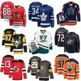 Retro NHL Hockey Jersey Chicago Blackhawks/The Mighty Ducks/Pittsburgh Penguins