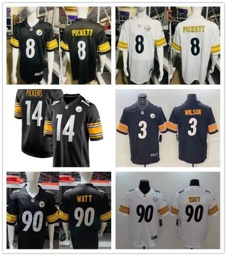Men's NFL Pickett #8#14#90#2#10 Pittsburgh Steelers American Football Jerseys