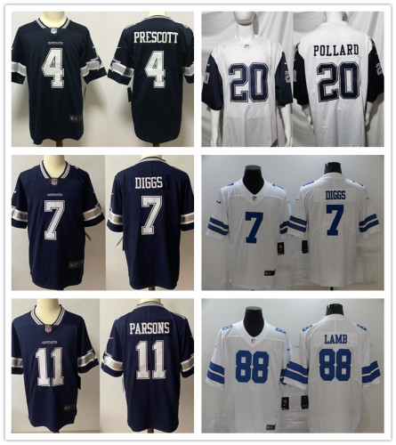 Men's NFL Prescott #4#7#20#11#88 Dallas Cowboys American Football Jerseys