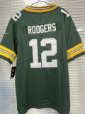 Men's NFL Rodgers #12#10#8#4 Green Bay Packers American Football Jerseys
