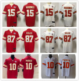 Men's NFL Mahomes #15#87#10 Kansas City Chiefs American Football Jerseys
