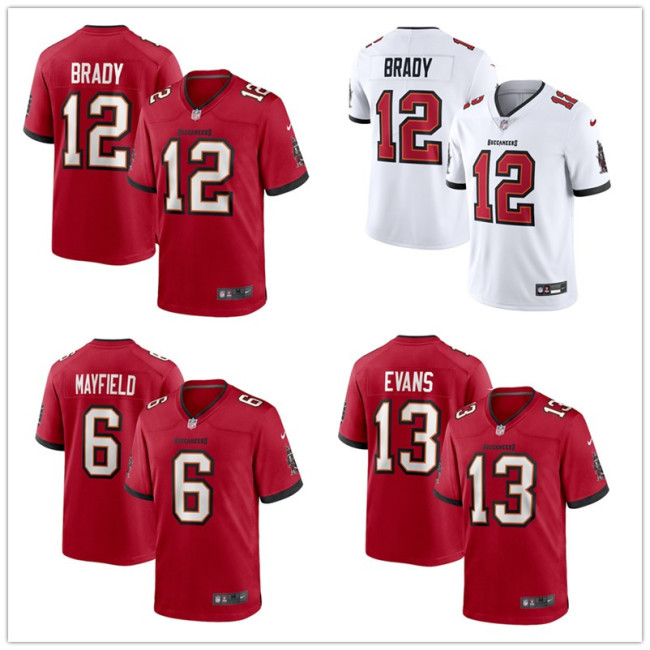 Men's NFL Brady #12#13#6 Tampa Bay Buccaneers American Football Jerseys