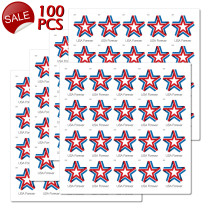 100 PCS Star Ribbon Strip Forever Stamps First Class Postage for Wedding Celebration Holiday Engagement Anniversary