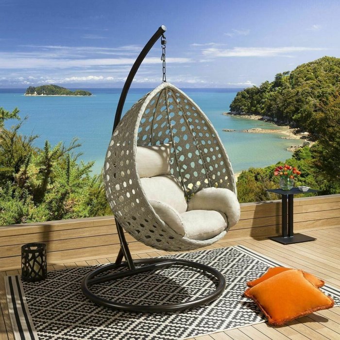 Set Of 2 Luxury Extra Large Outdoor, Outdoor Furniture Hanging Pod