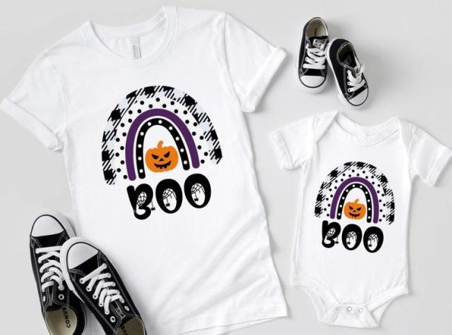 Mommy and Me Halloween, Toddler Pumpkin Halloween Shirt, spooky Boo Halloween Shirt, Kids boy girl Halloween Shirt, mama mini Shirts