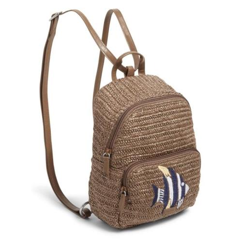 Straw Mini Convertible Backpack