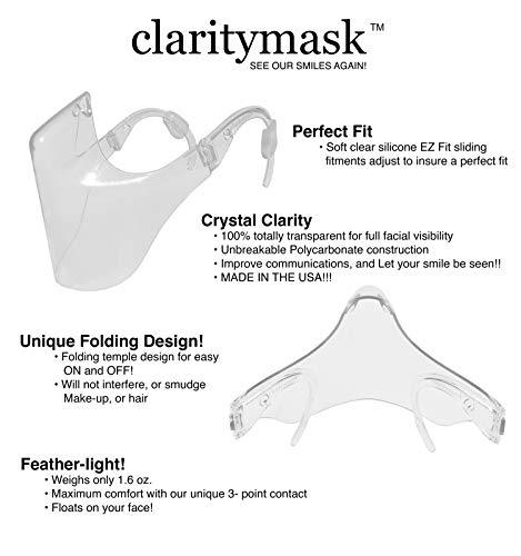 [10 Pcs] Reusable Clarity Face Shield | Combine Comfort & Safety | Anti Fog and Durable