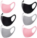 Face Masks with Elastic Ear Loop Cover Full Face Anti-Dust, Washable and Reusable (3 Colors)