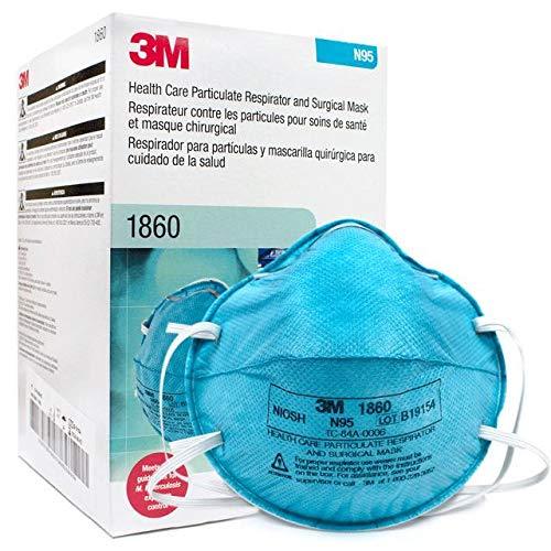 3M 1860 N95 Classic Disposable Particulate Cup Respirator (Pack of 20 Masks)
