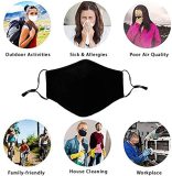 Unisex Reusable Adjustable Ear Loops Filter Pocket 3 Layers Cotton Face Masks