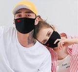 Cute Heart Cotton Face Masks Breathable Adjustable Reusable and Washable