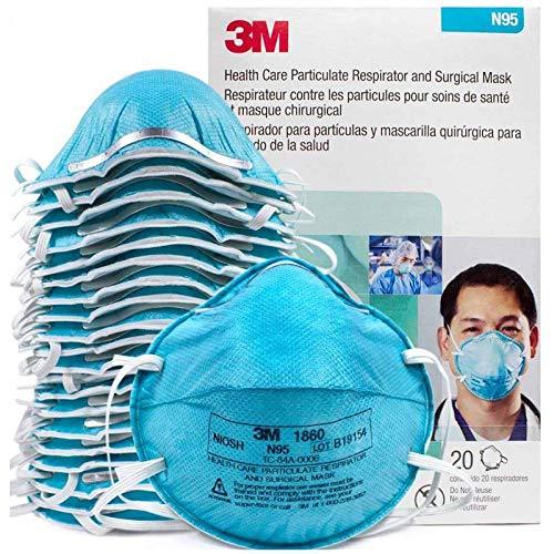 3M 1860 N95 Classic Disposable Particulate Cup Respirator (Pack of 20 Masks)