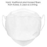 White Disposable KF94 Face Masks 20 Pcs, 4 Layer Filters, Made in Korea