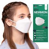 White/Black Kids KF94 Face Masks, Filter Efficiency≥95% 4 Layers, 100% Made in Korea
