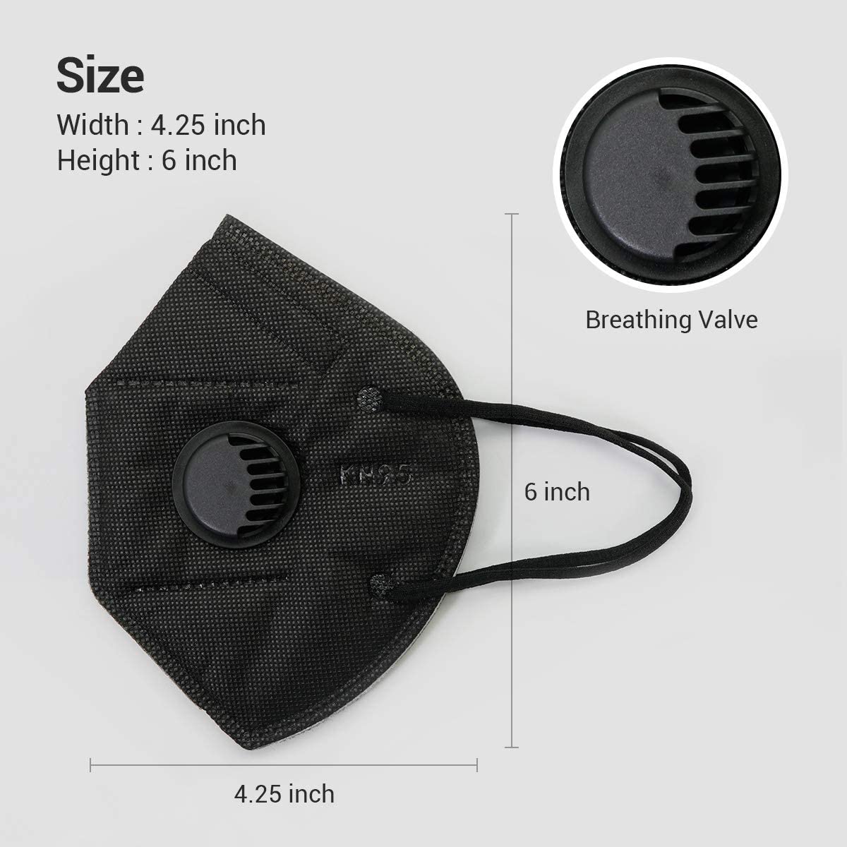 Breathing Valve Filter One-Way Exhaust Valve Face Protection Replacement Accessories Black 20 PCs Outdoor Dust Accessory Breathing Valve