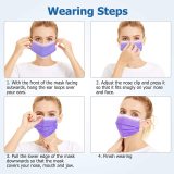 50 Pcs Purple Medical Surgery Disposable Masks 3 Layer Breathable Stretchable Elastic Ear Loops